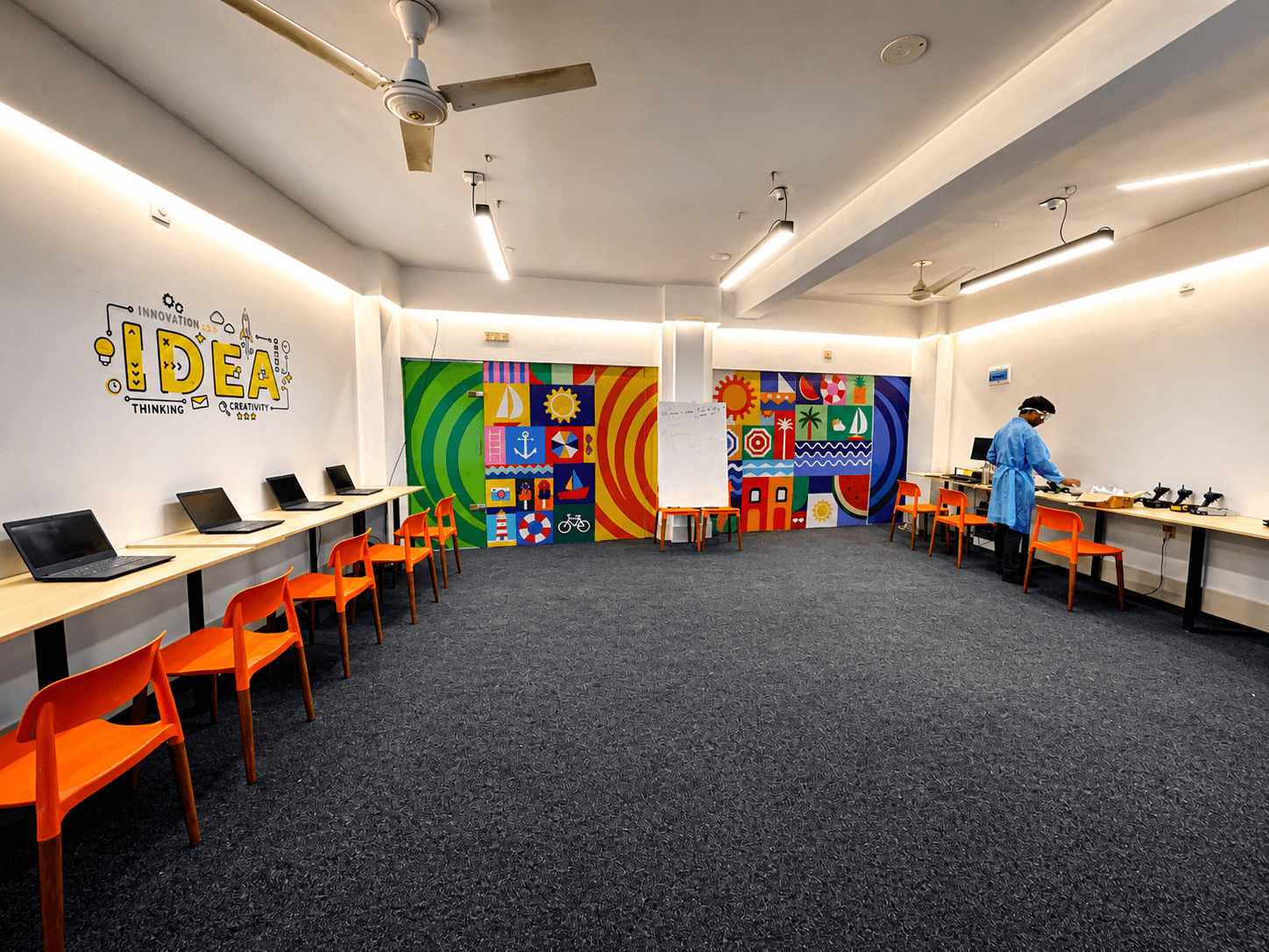 Witen Academy classroom space prepared for practical skill-based learning